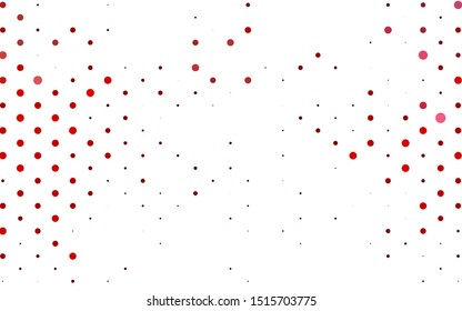 Light Red vector cover with spots. Abstract illustration with colored bubbles in nature style. Pattern for ads, booklets.