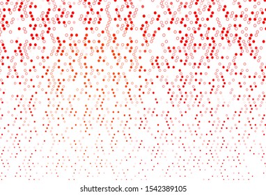Light Red vector cover with spots. Blurred decorative design in abstract style with bubbles. Pattern for beautiful websites.
