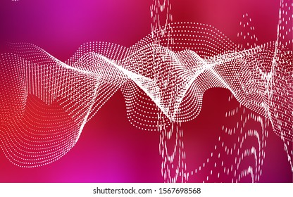 Light Red vector cover with spots. Abstract illustration with colored bubbles in nature style. The pattern can be used for ads, leaflets of liquid.