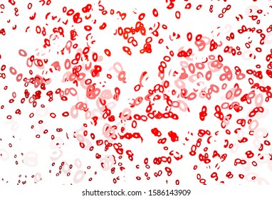 Light Red vector cover with spots. Blurred decorative design in abstract style with bubbles. Completely new template for your brand book.