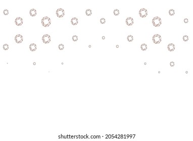 Light red vector cover with spots. Abstract illustration with colored bubbles in nature style. Completely new template for your brand book.