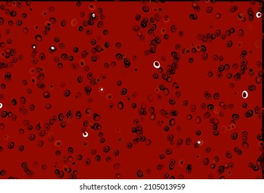 Light Red vector cover with spots. Beautiful colored illustration with blurred circles in nature style. Template for your brand book.