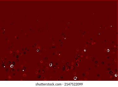 Light Red vector cover with spots. Blurred bubbles on abstract background with colorful gradient. Pattern for ads, leaflets.