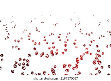 Light Red vector cover with spots. Modern abstract illustration with colorful water drops. Template for your brand book.