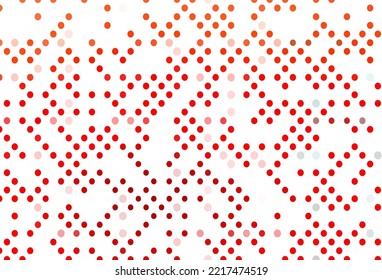 Light Red vector cover with spots. Blurred bubbles on abstract background with colorful gradient. Completely new template for your brand book.