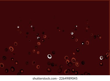 Light Red vector cover with spots. Blurred bubbles on abstract background with colorful gradient. Pattern for beautiful websites.