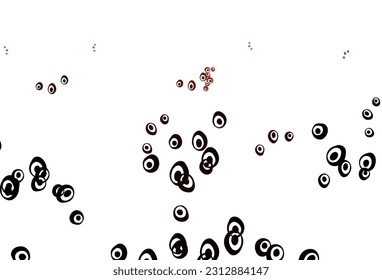Cubierta vectorial de color rojo claro con manchas. Ilustración abstracta brillante con gotas borrosas de lluvia. Patrón de anuncios, folletos.