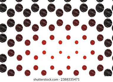 Light red vector cover with spots. Beautiful colored illustration with blurred circles in nature style. Design for business adverts.