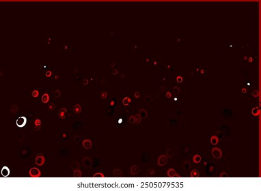 Light Red vector cover with spots. Beautiful colored illustration with blurred circles in nature style. Completely new template for your brand book.