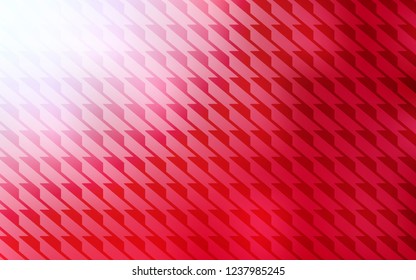 Light Red vector cover with stright stripes. Glitter abstract illustration with colorful sticks. Best design for your ad, poster, banner.
