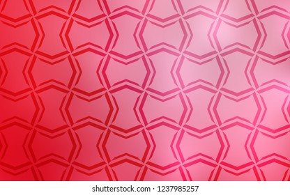 Light Red vector cover with stright stripes. Shining colored illustration with sharp stripes. The pattern for ad, booklets, leaflets.