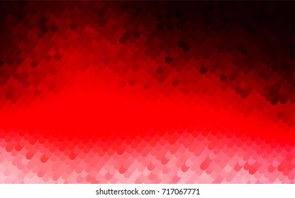 Light Red vector crooked abstract template. Geometric illustration in Origami style with gradient.  The polygonal design can be used for your web site.
