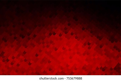 Light Red vector crooked abstract template. A sample with curved shapes. A new texture for your design.
