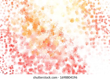 Light Red vector doodle background with branches. Sketchy doodles on white background. New design for your business.