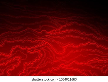 Light Red vector doodle blurred template. Colorful abstract illustration with lines in Asian style. The completely new template can be used for your brand book.