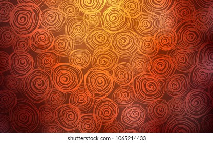 Light Red vector doodle blurred pattern. Colorful abstract illustration with roses in doodle style. Brand-new style for your business design.