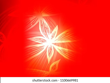 Light Red vector doodle blurred pattern. Glitter abstract illustration with doodles and Zen tangles. The pattern can be used for wallpapers and coloring books.