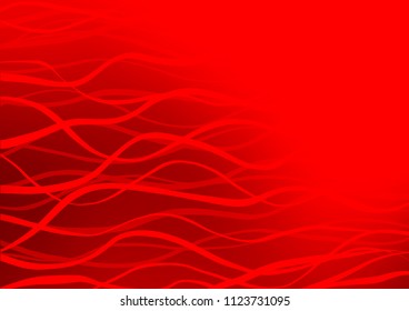 Light Red vector doodle blurred wavy background. Ethnic elegant natural pattern with gradient. A new texture for your design.