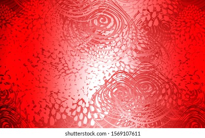 Light Red vector doodle blurred texture. Brand-new colored illustration in blurry style with flowers. The pattern can be used for wallpapers and coloring books.