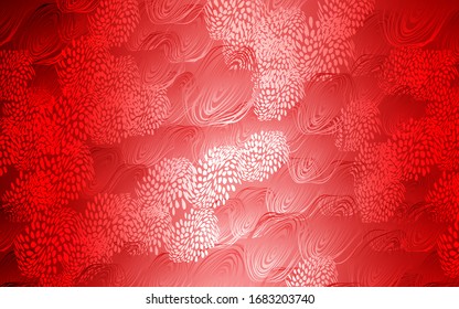 Light Red vector doodle blurred texture. Brand-new colored illustration in blurry style with flowers. The pattern can be used for wallpapers and coloring books.