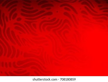 Light Red vector doodle blurred background. A vague abstract illustration with doodles in Indian style. The pattern can be used for heads of websites and designs.