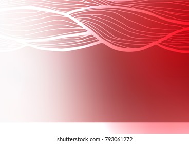 Light Red vector doodle blurred pattern. Shining colored illustration with doodles in Zen tangle style. The completely new template can be used for your brand book.