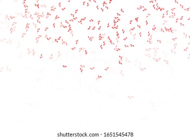 Light Red vector doodle layout with leaves. Shining colored illustration with leaves in doodle style. Colorful pattern for kid's books.