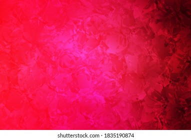 Light Red vector doodle layout with roses, flowers. Creative illustration in blurred style with flowers. Brand new design for your business.