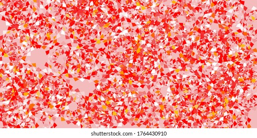 Light red vector doodle pattern with flowers. Gradient colorful abstract flowers on simple background. Smart design for leaflets, books.