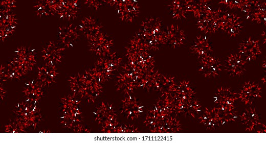 Light Red vector doodle template with flowers. Colorful flowers in natural style on simple background. Smart design for wrapping, wallpapers.