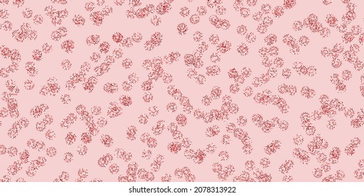 Light red vector doodle template with flowers. Gradient colorful abstract flowers on simple background. Pattern for website designs.