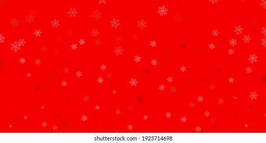 Light red vector doodle texture with flowers. Gradient colorful abstract flowers on simple background. Brand new business design.