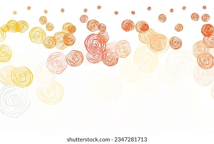 Light Red vector elegant pattern with roses. Doodle illustration of flowers in Origami style. New template for your brand book.