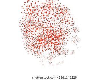 Light Red vector elegant wallpaper with leaves. leaves on elegant natural pattern with gradient. Elegant pattern for your brand book.