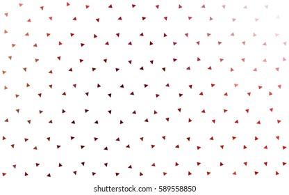 Light Red vector geometric simple minimalistic background, which consist of triangles on white background. Triangular pattern with gradient for your business design. 