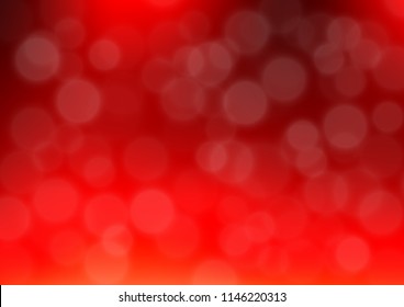 Light Red vector glossy abstract template. A completely new color illustration in a bokeh style. The best blurred design for your business.