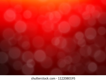 Light Red vector glossy bokeh pattern. Modern geometrical abstract illustration with gradient. Brand new style for your business design.