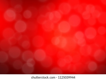 Light Red vector glossy bokeh pattern. A completely new color illustration in a bokeh style. The background for your creative designs.