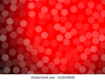 Light Red vector glossy bokeh pattern. Colorful illustration in abstract style with gradient. A completely new design for your business.