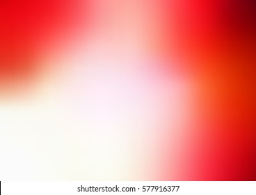 Light Red Vector Glow Blurred Background. Art Design Pattern. Glitter Abstract Illustration With Elegant Bright Gradient Design.