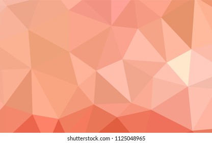 Light Red vector gradient triangles pattern. Modern abstract illustration with triangles. Polygonal design for your web site.