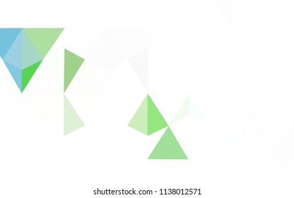 Light Red vector gradient triangles template. Colorful illustration in abstract style with triangles. Completely new template for your banner.