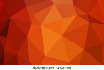 Light Red vector gradient triangles texture. Elegant bright polygonal illustration with gradient. Polygonal design for your web site.