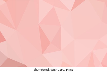 Light Red vector gradient triangles texture. Creative illustration in halftone style with triangles. Template for cell phone's backgrounds.