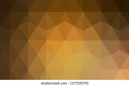 Light Red vector gradient triangles pattern. Polygonal abstract illustration with gradient. Template for cell phone's backgrounds.