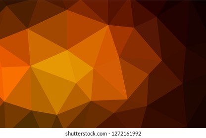 Light Red vector gradient triangles texture. Creative illustration in halftone style with triangles. Polygonal design for your web site.