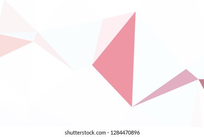 Light Red vector gradient triangles pattern. Creative geometric illustration in Origami style with gradient. Polygonal design for your web site.