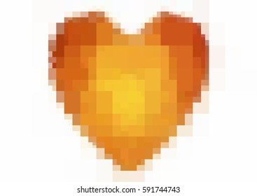 Light Red vector greeting Card Happy Valentine's Day. Lettering with hearts on the white polygonal background. Colored rectangular illustration for your business.