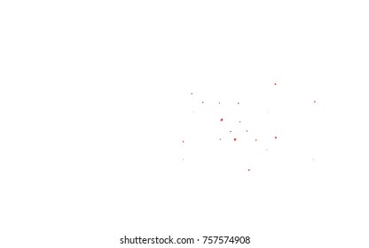 Light red vector hearts isolated on white background. Cool pattern in origami style with gradient for Valentine day. Graphic illustration for your business design.