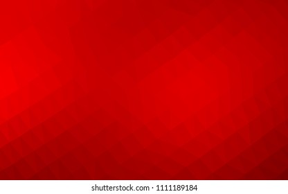Light Red vector hexagon mosaic template. A sample with polygonal shapes. The best triangular design for your business.